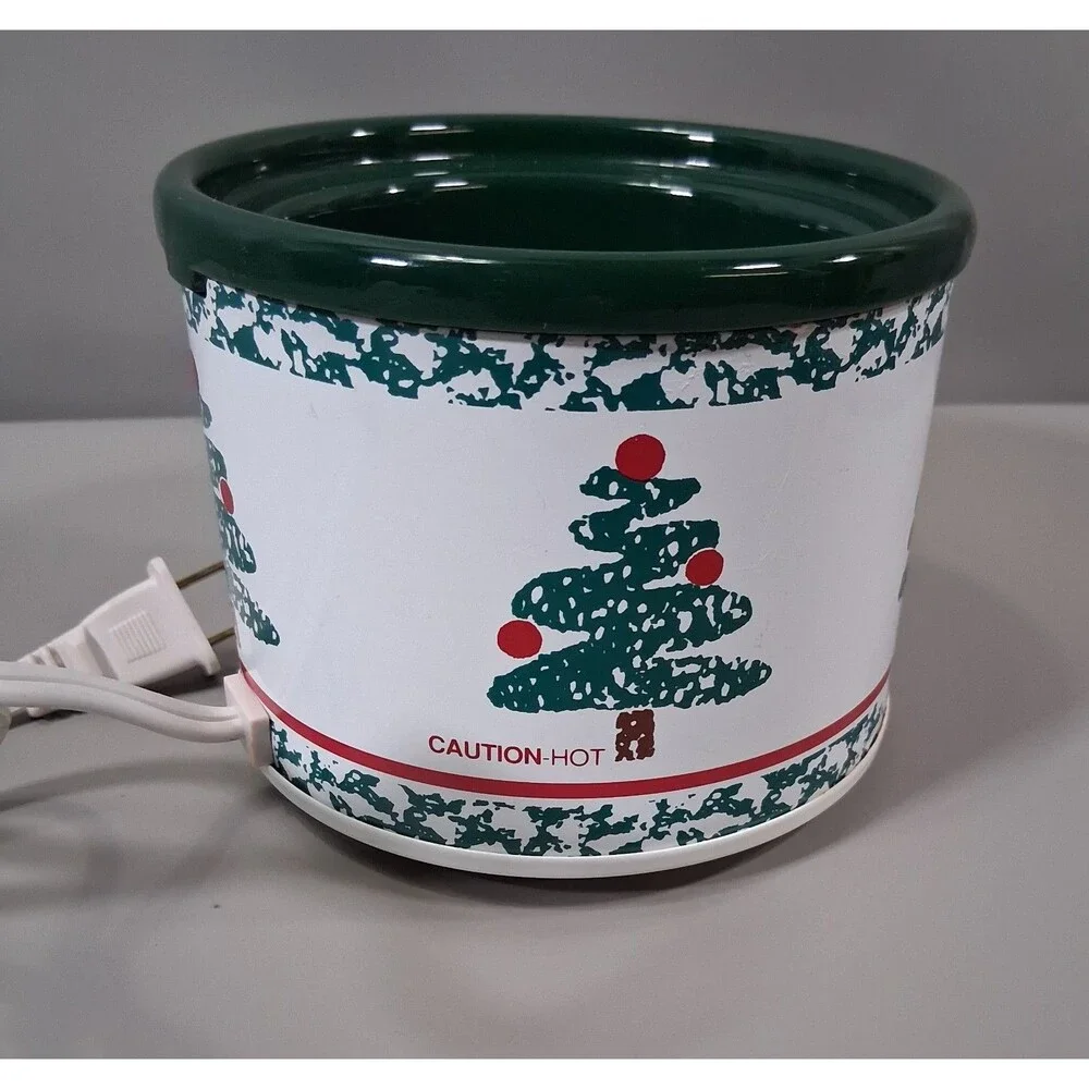 Rival 3206 Potpourri Crock‎ Electric Christmas Tree Hunter Green USA Vintage